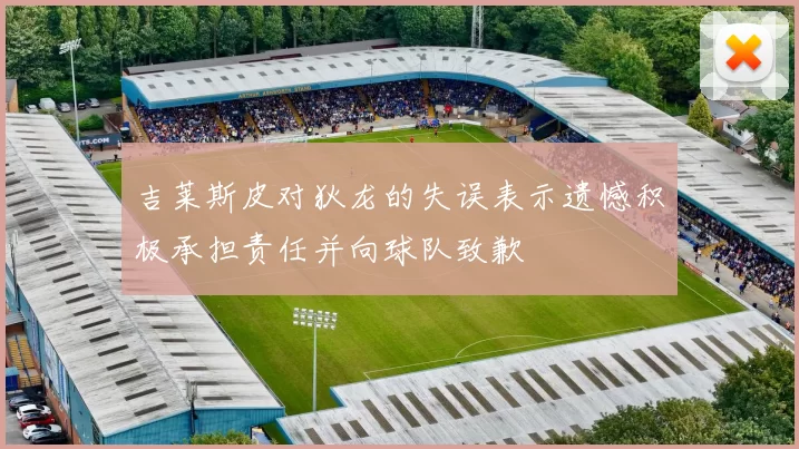 吉莱斯皮对狄龙的失误表示遗憾积极承担责任并向球队致歉